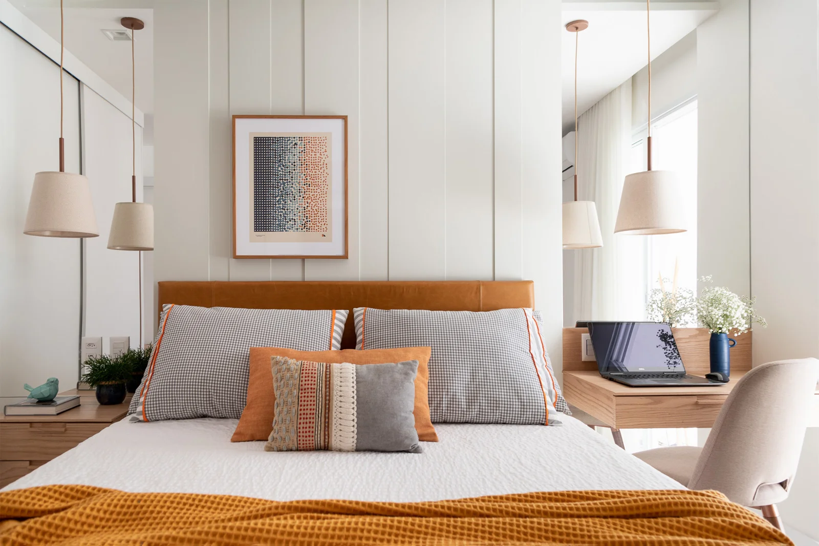 Front view of the bedroom